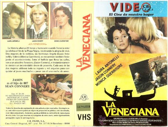 Cine: CARATULA VHS - LA VENECIANA - Pedido Minimo 6&euro;