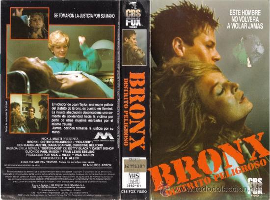 Cine: CARATULA VHS - BRONX DISTRITO PELIGROSO