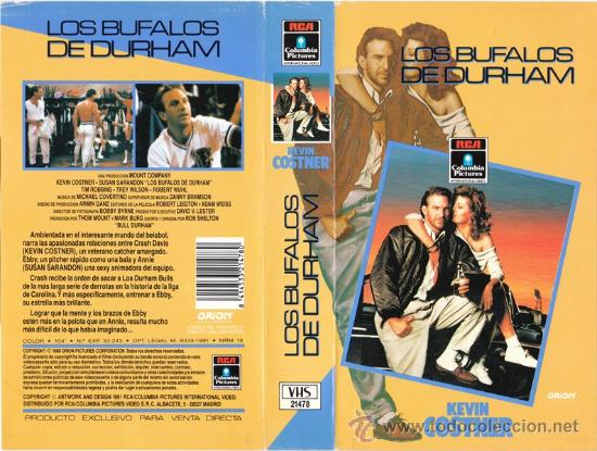 Cine: CARATULA VHS - LOS BUFALOS DE DURHAM - Pedido Minimo 6&euro;