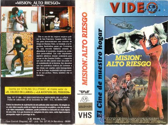 Cine: CARATULA VHS - MISION ALTO RIESGO - Pedido Minimo 6&euro;