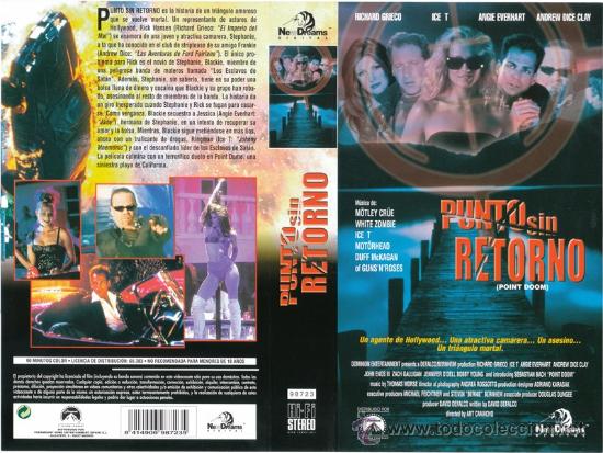 Cine: CARATULA VHS - PUNTO SIN RETORNO - Pedido Minimo 6&euro;