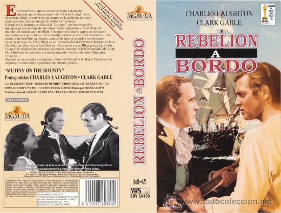 Cine: CARATULA VHS - REBELION A BORDO - Pedido Minimo 6&euro;