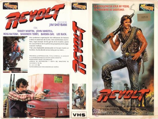 Cine: CARATULA VHS - REVOLT - Pedido Minimo 6&euro;