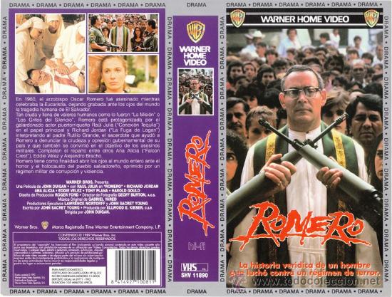 Cinema: CARATULA VHS - ROMERO - Pedido Minimo 6&euro;