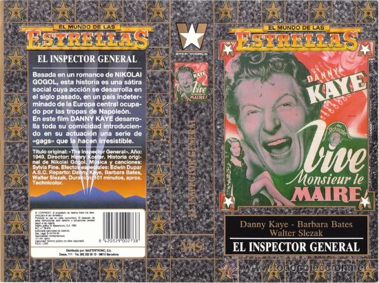 Cine: CARATULA VHS - EL INSPECTOR GENERAL - Pedido Minimo 6&euro; - Foto 1