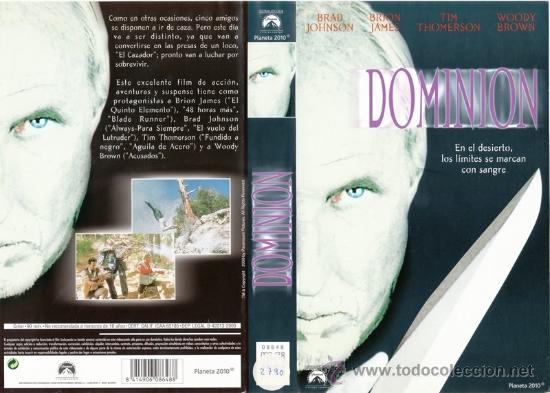 Cine: CARATULA VHS - DOMINION - Pedido Minimo 6&euro;