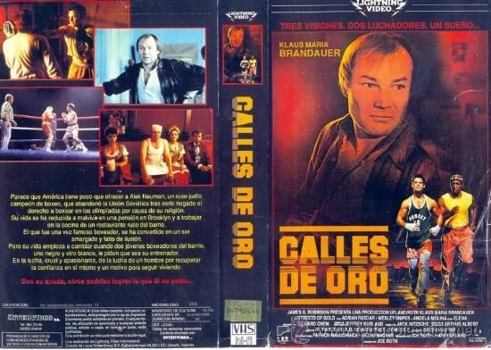 Cine: CARATULA VHS - CALLES DE ORO - Pedido Minimo 6&euro;