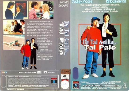 Cine: CARATULA VHS - DE TAL PALO TAL ASTILLA - Pedido Minimo 6&euro;