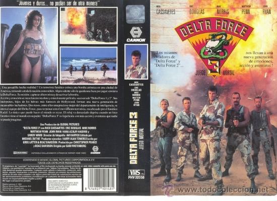 Cine: CARATULA VHS - DELTA FORCE 3 - Pedido Minimo 6&euro;