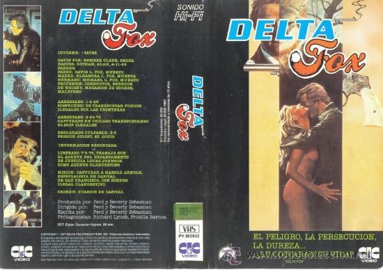 Cine: CARATULA VHS - DELTA FOX - Pedido Minimo 6&euro;