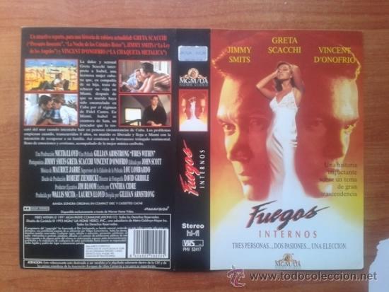 Cine: CARATULA VHS - FUEGOS INTERNOS - Pedido Minimo 6&euro;