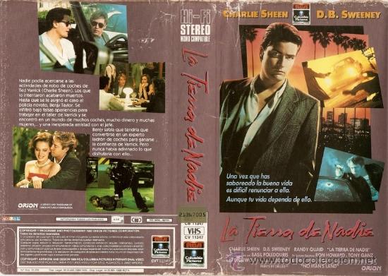 Cine: CARATULA VHS - LA TIERRA DE NADIE - Pedido Minimo 6&euro;