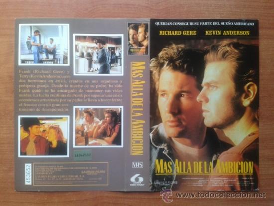 Cine: CARATULA VHS - MAS ALLA DE LA AMBICION - Pedido Minimo 6&euro;