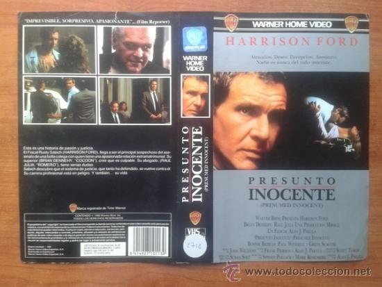 Cine: CARATULA VHS - PRESUTO INOCENTE - Pedido Minimo 6&euro;
