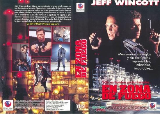 Cine: CARATULA VHS - EN ZONA DE FUEGO - Pedido Minimo 6&euro;