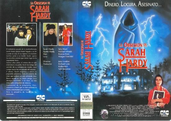 Cine: CARATULA VHS - LA OBSESION DE SARAH HARDY - Pedido Minimo 6&euro;