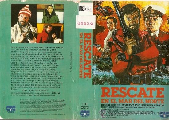 Cine: CARATULA VHS - RESCATE EN EL MAR DEL NORTE - Pedido Minimo 6&euro;