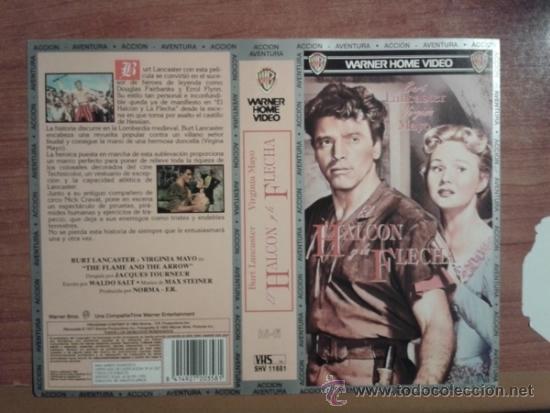 Kino: CARATULA VHS - EL HALCON Y LA FLECHA - Pedido Minimo 6&euro;