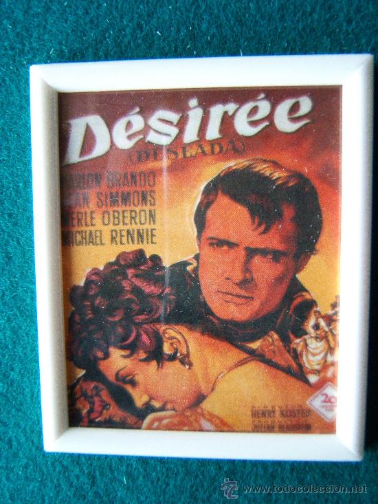 Cine: DESIREE - MARLON BRANDO - JEAN SIMMONS - MERLE OBERON - CALENDARIO ENMARCADO - A&Ntilde;OS 80