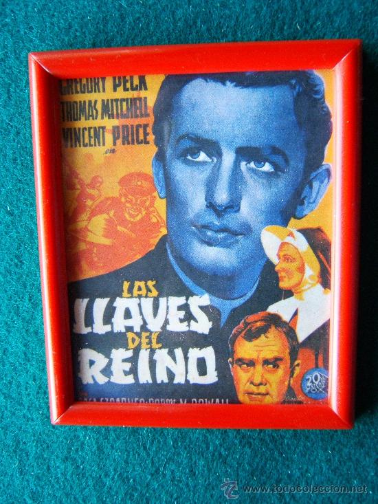 Cine: LAS LLAVES DEL REINO-GREGORY PECK-THOMAS MITCHEL-VINCENT PRICE-CALENDARIO ENMARCADO- A&Ntilde;OS 80