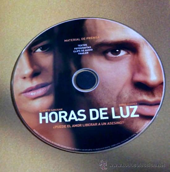 Cine: HORAS DE LUZ, DE MANOLO MATJ&Iacute;. EMMA SU&Aacute;REZ, ALBERTO SAN JUAN... PRESSBOOK CON CD