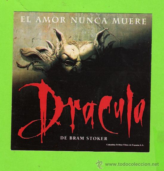Cine: PEGATINA DE PUBLICIDAD PELICULA...DRACULA