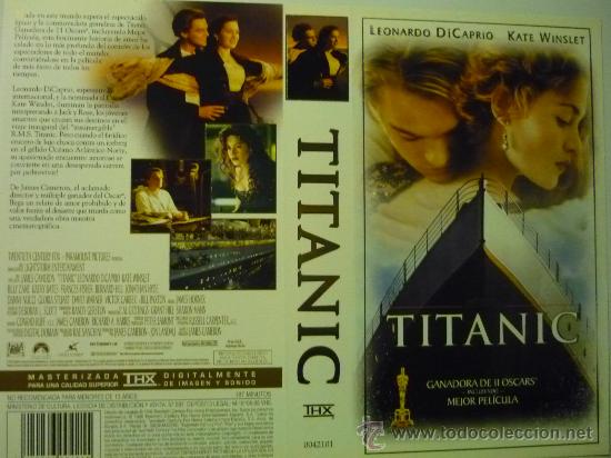 Cine: CARATULA VIDEO VHS TITANIC
