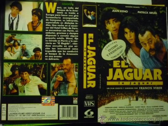 Cine: caratula video vhs el jaguar- jean reno