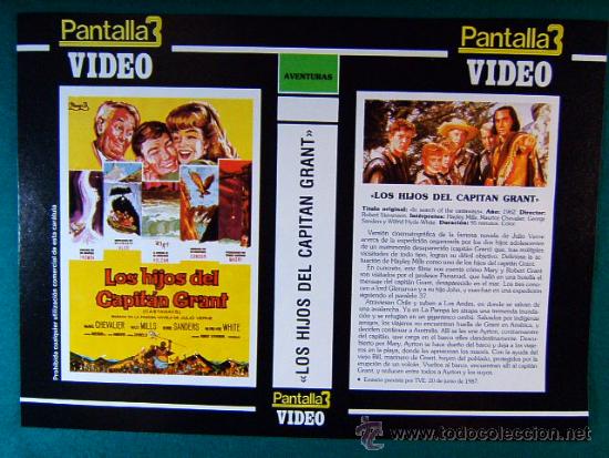 Cine: LOS HIJOS DEL CAPITAN GRANT-ROBERT STEVENSON-HAYLEY MILLS-GEORGE SANDERS-CASTAWAY-1987-CARATULA...