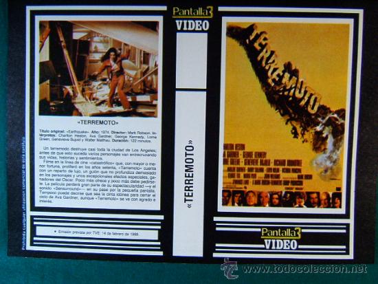Cine: TERREMOTO-MARK ROBSON-CHARLTON HESTON+++COMANDO EN EL MAR DE CHINA-ROBERT ALDRICH-MICHAEL CAINE-CARA
