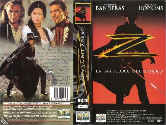Cine: CARATULA VHS - LA MASCARA DEL ZORRO - Pedido Minimo 6&euro; grande