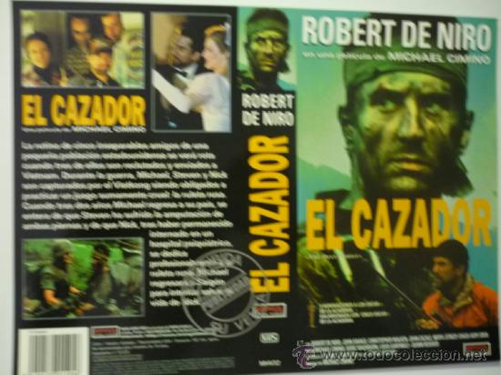 Cine: CARATULA VIDEO VHS EL CAZADOR-ROBERT DE NIRO