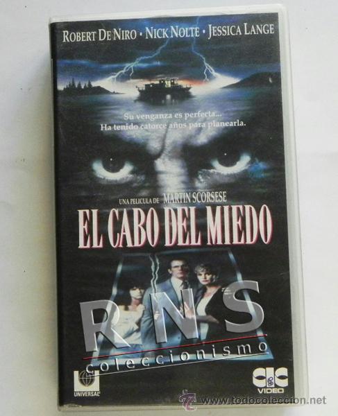 Cine: CAR&Aacute;TULA DE EL CABO DEL MIEDO PEL&Iacute;CULA SUSPENS ROBERT NIRO NICK NOLTE LANGE MARTIN SCORSESE CINE VHS