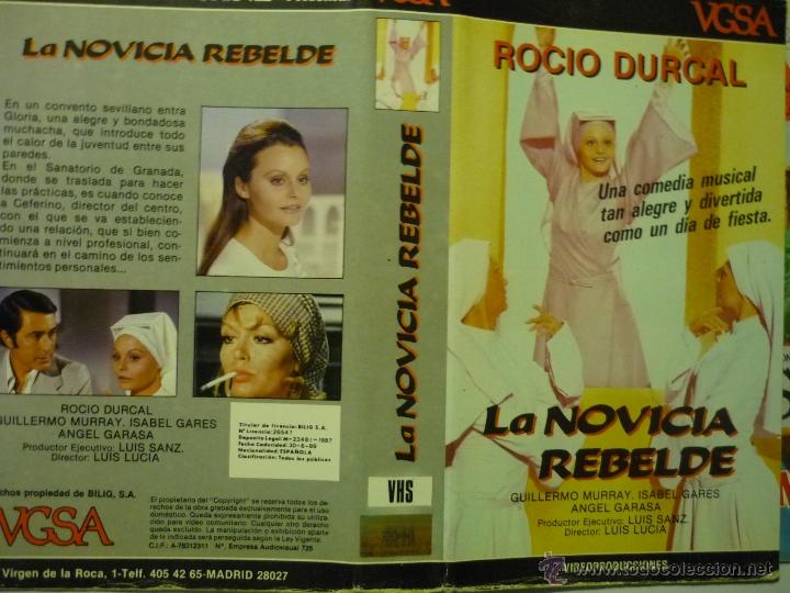 Cine: caratula video vhs la novicia rebelde - rocio durcal
