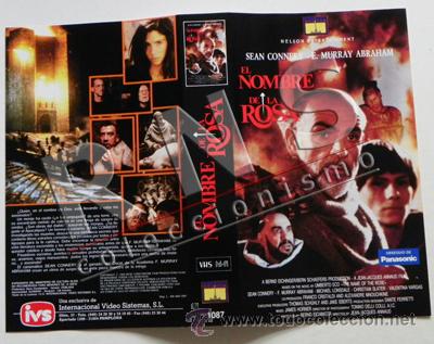 Cine: EL NOMBRE DE LA ROSA CAR&Aacute;TULA D PEL&Iacute;CULA VHS CINE MISTERIO SUSPENSE RELIGI&Oacute;N EDAD MEDIA SEAN CONNERY