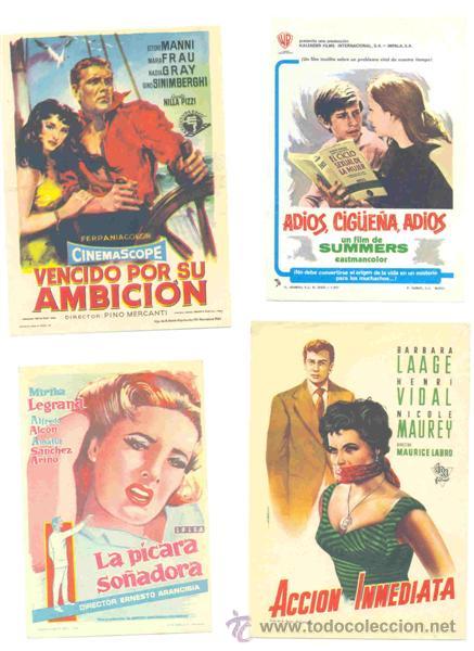 Cine: 30 Folletos de mano - el reverso en blanco - Foto 1