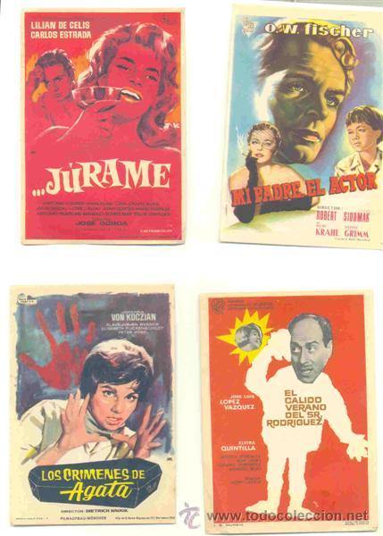 Cine: 30 Folletos de mano - el reverso en blanco - Foto 6