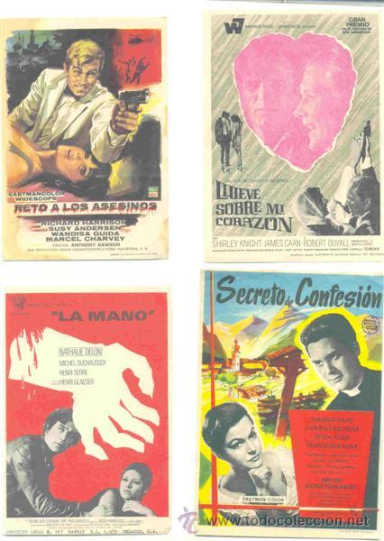 Cine: 30 Folletos de mano - el reverso en blanco - Foto 2