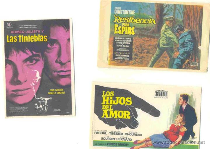 Cine: 30 Folletos de mano - el reverso en blanco - Foto 7