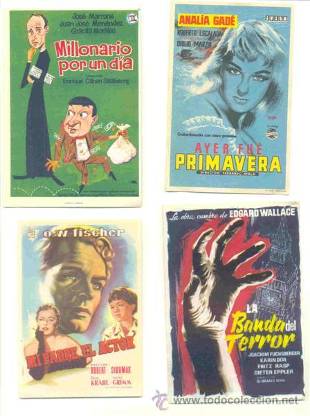 Cine: 30 Folletos de mano - el reverso en blanco - Foto 3