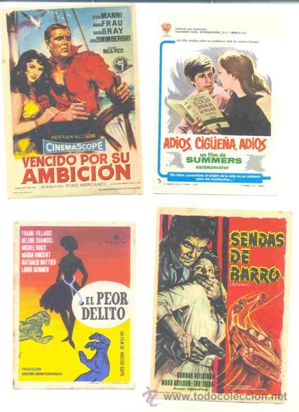 Cine: 30 Folletos de mano - el reverso en blanco - Foto 2