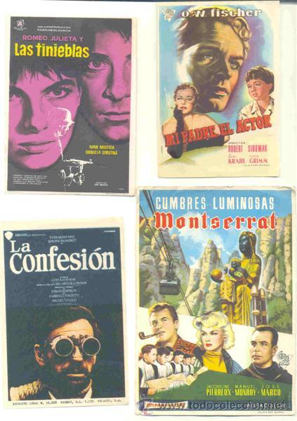 Cine: 30 Folletos de mano - el reverso en blanco - Foto 7