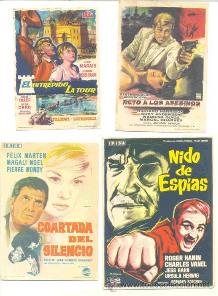 Cine: 30 Folletos de mano - el reverso en blanco - Foto 8
