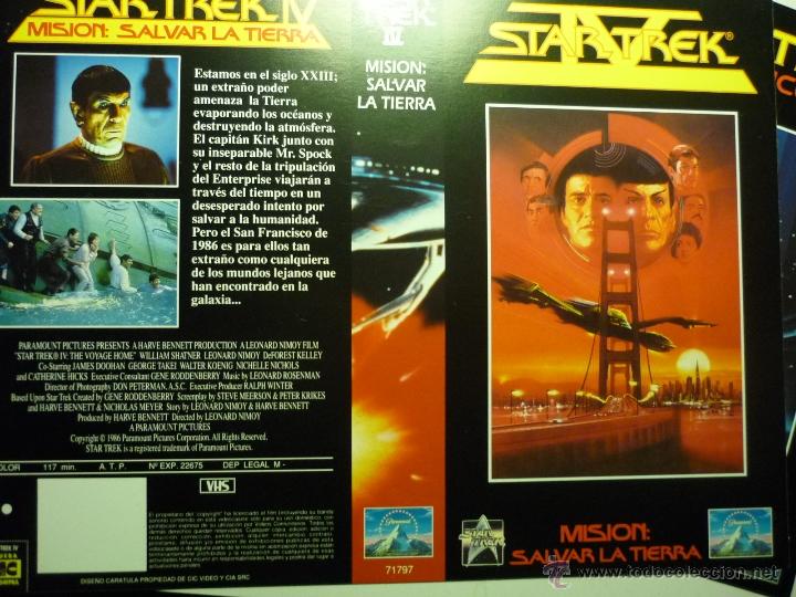 Cine: caratula video vhs star trek 4-
