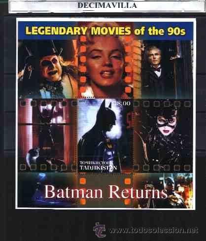 Cine: PRCN037, TADJIKISTAN, BATMAN, HOJA-BLOQUE.