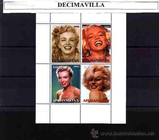 Cine: PRCN059, AFGHANISTAN, MARILYN MONROE 2000, 4 VAL