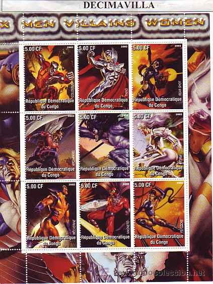 Cine: PRCN112, CONGO, 2002, X-MEN, VILLANOS, MUJERES