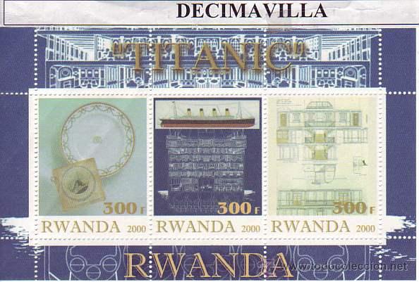 Cine: PRCN116, RWANDA, 2000, TITANIC, 3V - Foto 1