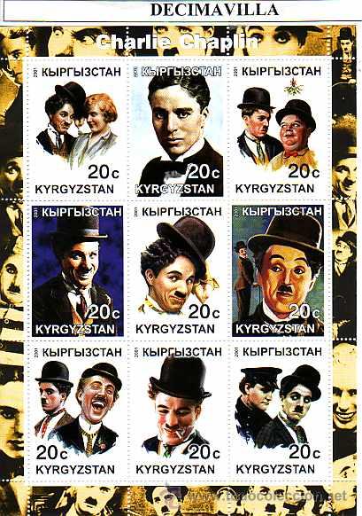 Cinema: PRCN139, KYRGYZSTAN, 2001, CHARLIE CHAPLIN 'CHARLOT'