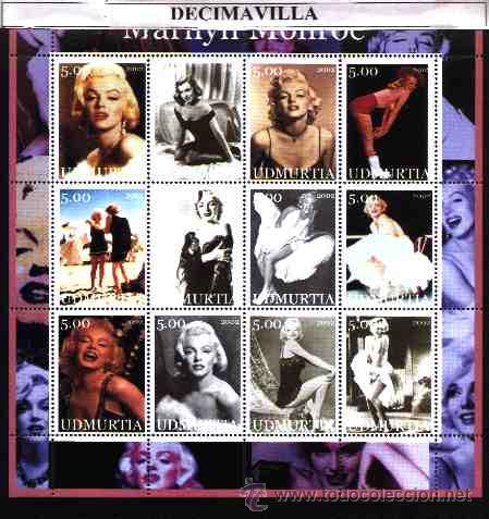 Cine: PRCN231, UDMURTIA, 2002, MARILYN MONROE, MP02 - Foto 1